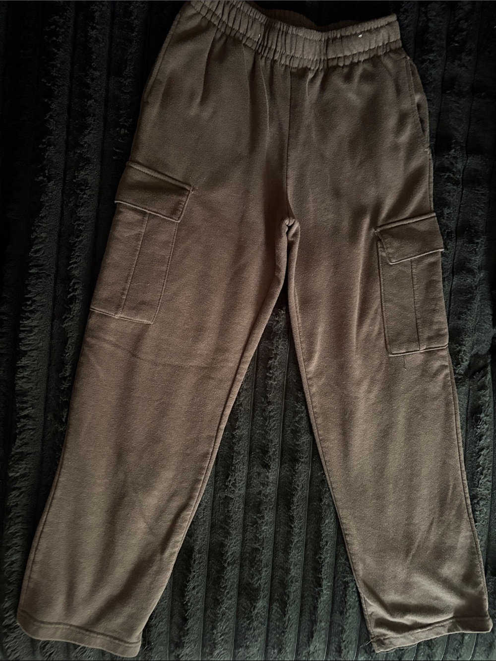 Boys Cargo Sweatpants in Brown - Soft Everyday Joggers